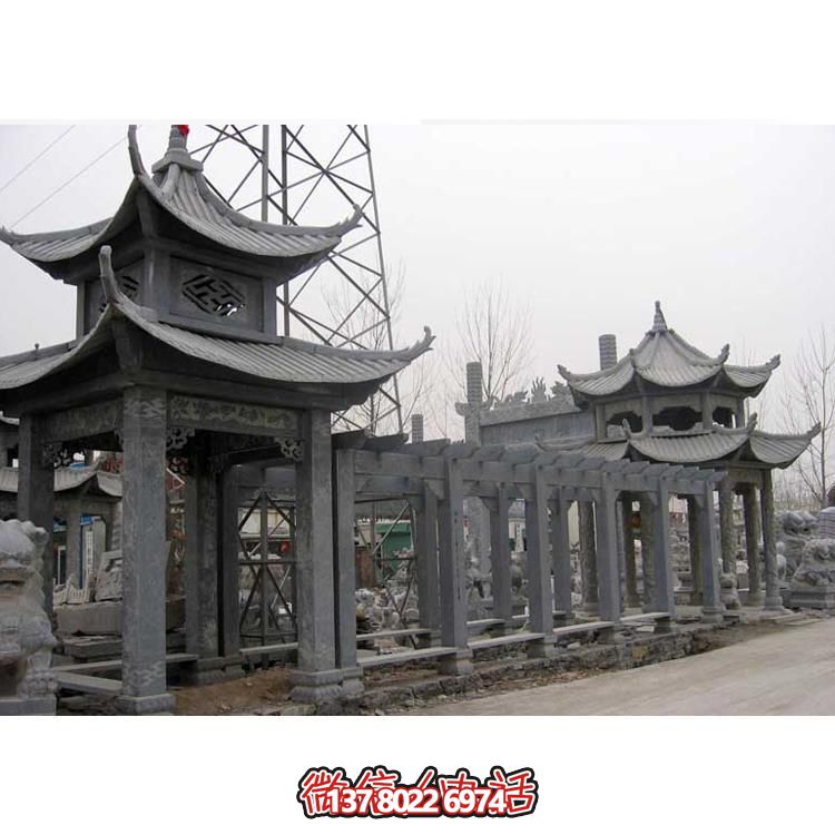 精美石雕，時(shí)尚的大理石長(zhǎng)廊營(yíng)造絕美的戶外公園雕塑