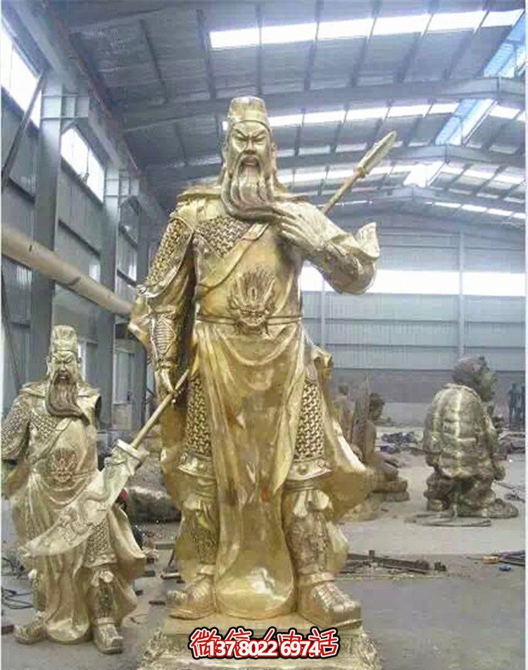 關(guān)公鎏金雕塑，讓企業(yè)招財(cái)更加順利