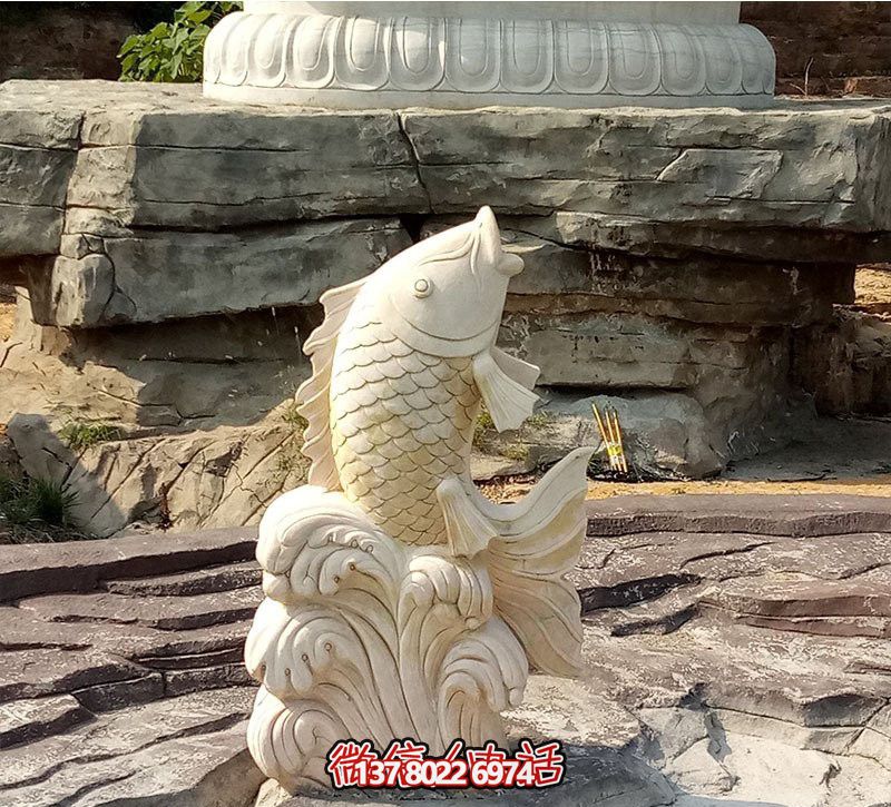 漢白玉石雕塑，點綴公園景觀，增添創(chuàng)意噴水裝置