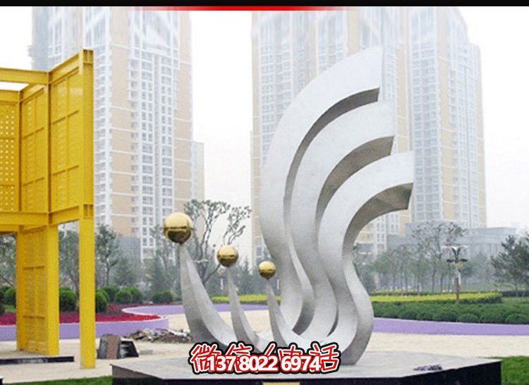 鳳凰不銹鋼雕塑，點(diǎn)亮公園廣場