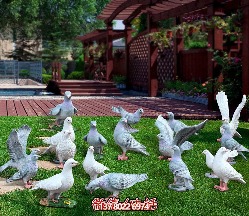 童趣仿真動物樹脂雕塑，打造完美草坪戶外景觀