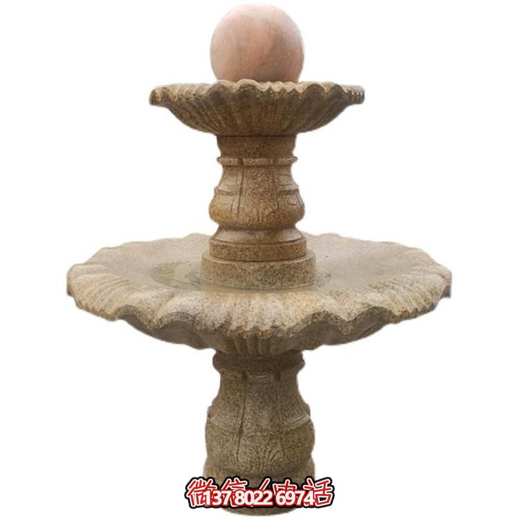 專(zhuān)為別墅小區(qū)打造的歐式石雕風(fēng)水球噴泉雕塑