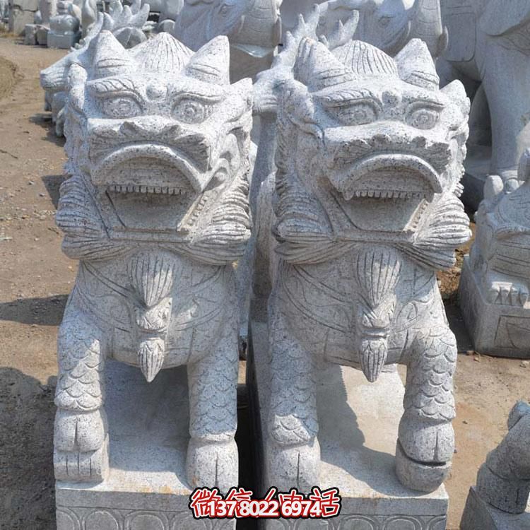 大理石石雕戶外庭院門口鎮(zhèn)宅招財獅子雕塑 大理石石雕戶外庭院門口鎮(zhèn)宅招財獅子雕塑