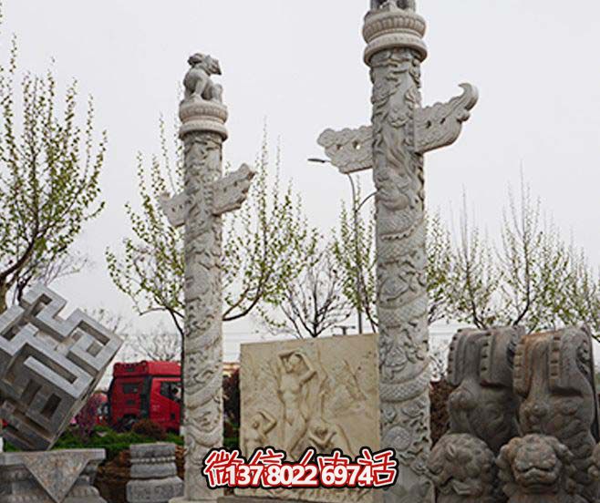 廣場(chǎng)景觀盤龍柱石雕 廣場(chǎng)景觀盤龍柱石雕