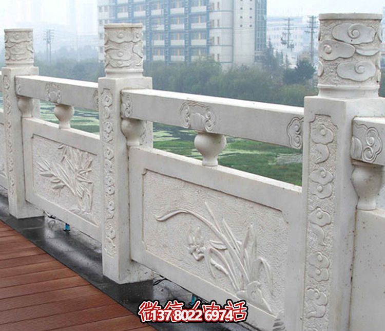 小區(qū)荷花池塘大理石防護欄桿 小區(qū)荷花池塘大理石防護欄桿