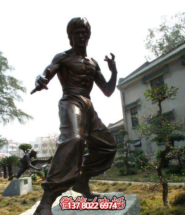 戶(hù)外景區(qū)銅雕功夫明星李小龍雕塑 戶(hù)外景區(qū)銅雕功夫明星李小龍雕塑