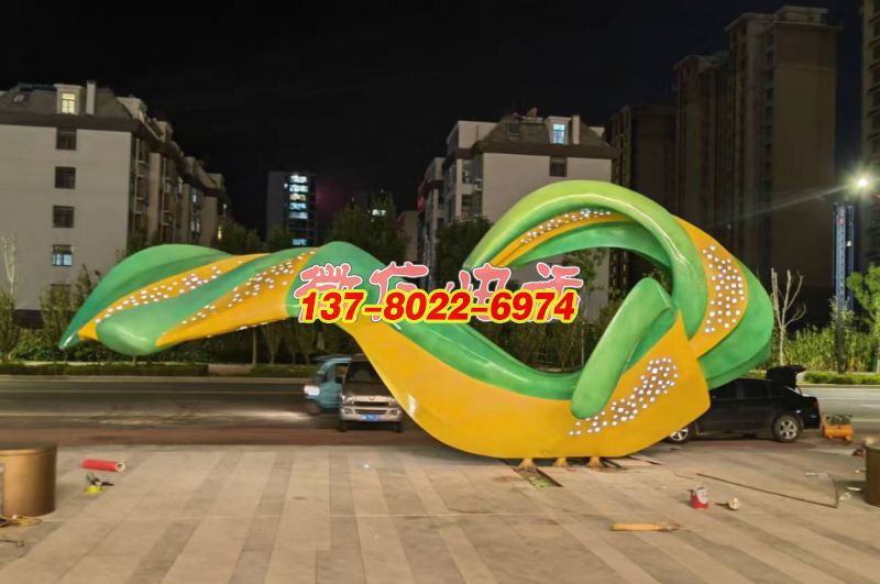 不銹鋼景觀(guān)雕塑項(xiàng)目—山東齊河縣陽(yáng)光云境景觀(guān)雕塑工程